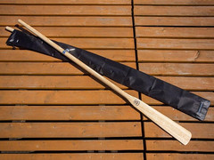 Wiosła szalupowe do łodzi + dulki pałąkowe + osłony 40mm (komplet 2 sztuki) + pokrowiec Oar Sleeve John Paddle