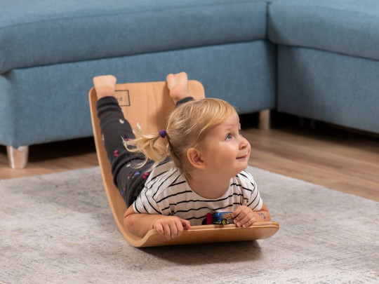 Deska równoważna KidiBoard balansująca do ćwiczeń sensomotorycznych dla dzieci Balance Board Surf