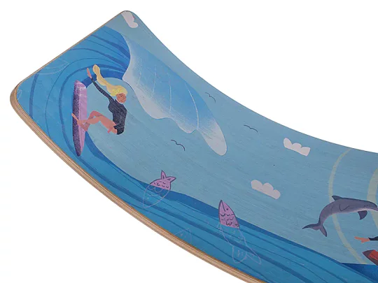Deska równoważna KidiBoard balansująca do ćwiczeń sensomotorycznych dla dzieci Balance Board Surf